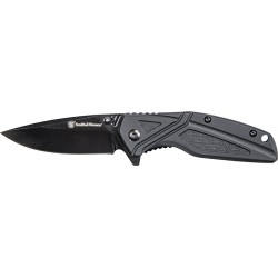 S&W KNIFE BLACK RUBBER 3" BLK