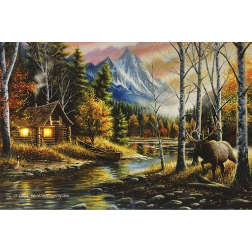 RIVERS EDGE LED WRAPPED CANVAS