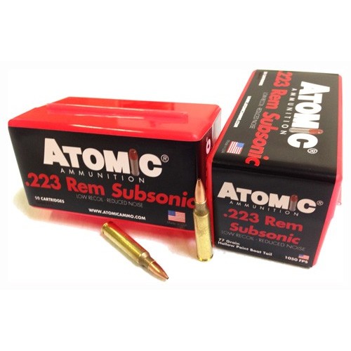 ATOMIC SUBSONIC 223 REM 77GR