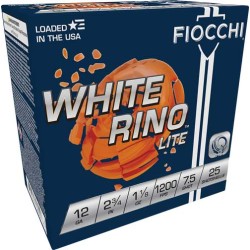 FIOCCHI WHITE RINO 12GA 2.75"