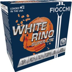FIOCCHI WHITE RINO 12GA 2.75"