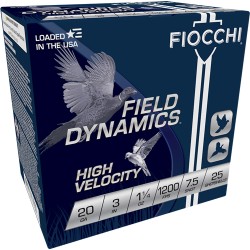 FIOCCHI 20GA 3" 1-1/4OZ #7.5