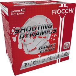 FIOCCHI 20GA 2.75" 7/8OZ #8