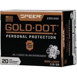 SPEER GOLD DOT 9MM LUGER