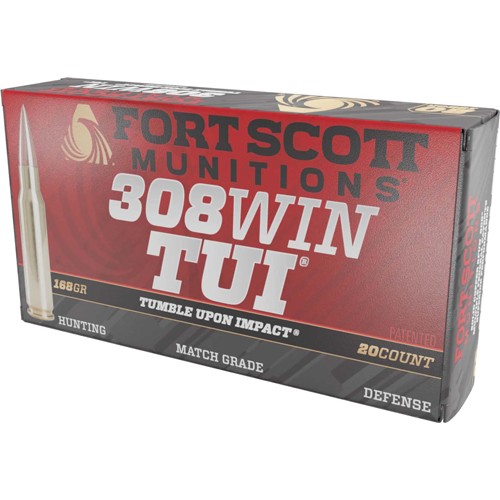 FORT SCOTT 308 WIN 168GR TUI
