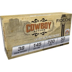 FIOCCHI 38 S&W SHORT 145GR