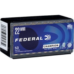 FEDERAL 22WMR 40GR FMJ 1880FPS