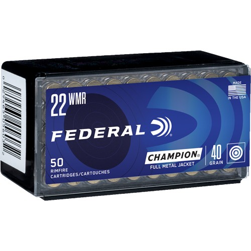 FEDERAL 22WMR 40GR FMJ 1880FPS