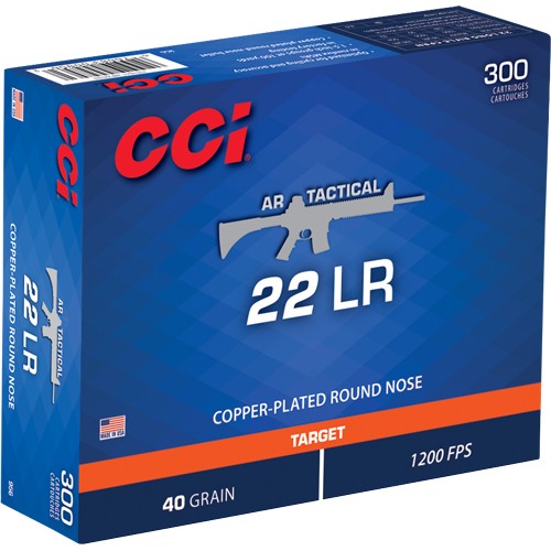 CCI TACTICAL 22LR 40GR PLATED