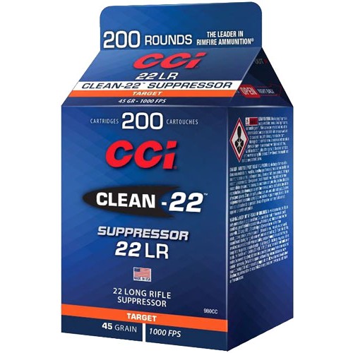 CCI SUPPRESSOR CLEAN 22LR 45GR
