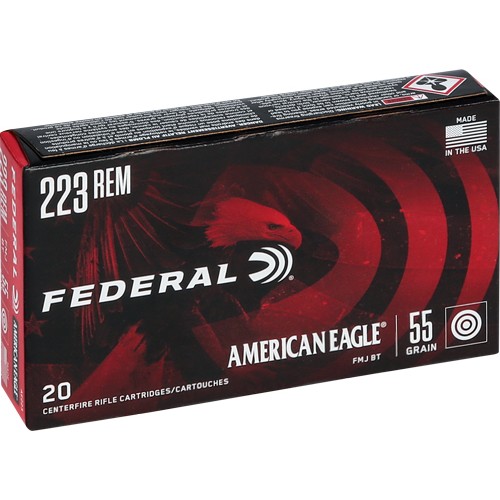 FEDERAL AE 223 REM 55GR FMJ-BT