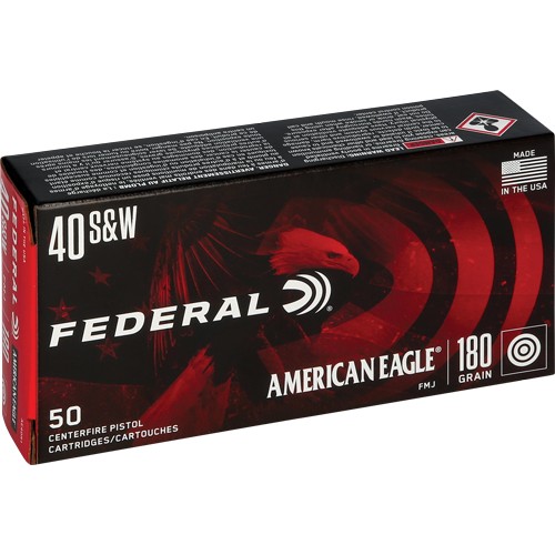 FEDERAL AE 40 SW 180GR FMJ-TC