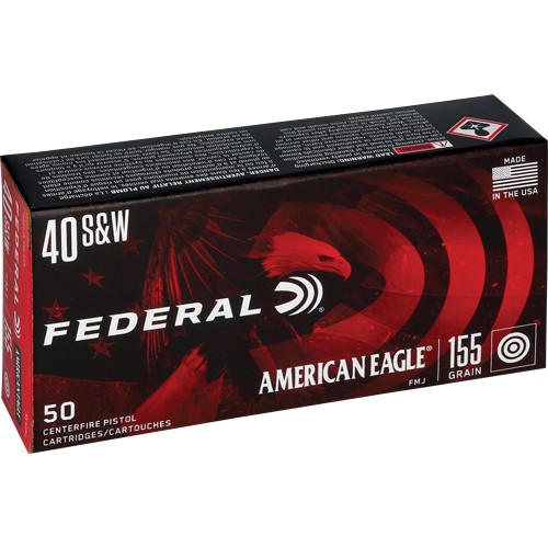 FEDERAL AE 40 SW 155GR FMJ-TC
