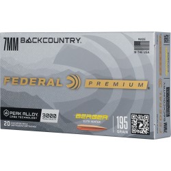 FEDERAL 7MM BC 195GR BERGER