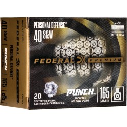 FEDERAL PUNCH 40 SW 165GR JHP