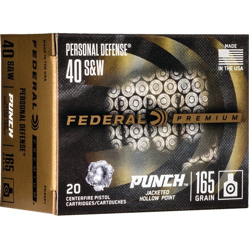 FEDERAL PUNCH 40 SW 165GR JHP