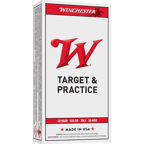WINCHESTER USA 40 SW 165GR FMJ